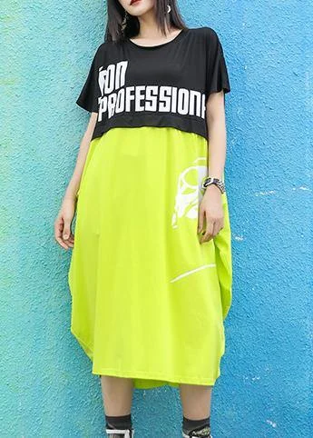 Unique o neck patchwork Cotton dresses Wardrobes black green print Dresses summer Party unclassified dresses Unique o neck patchwork Cotton dresses Wardrobes black green print Dresses summer Party unclassified dresses